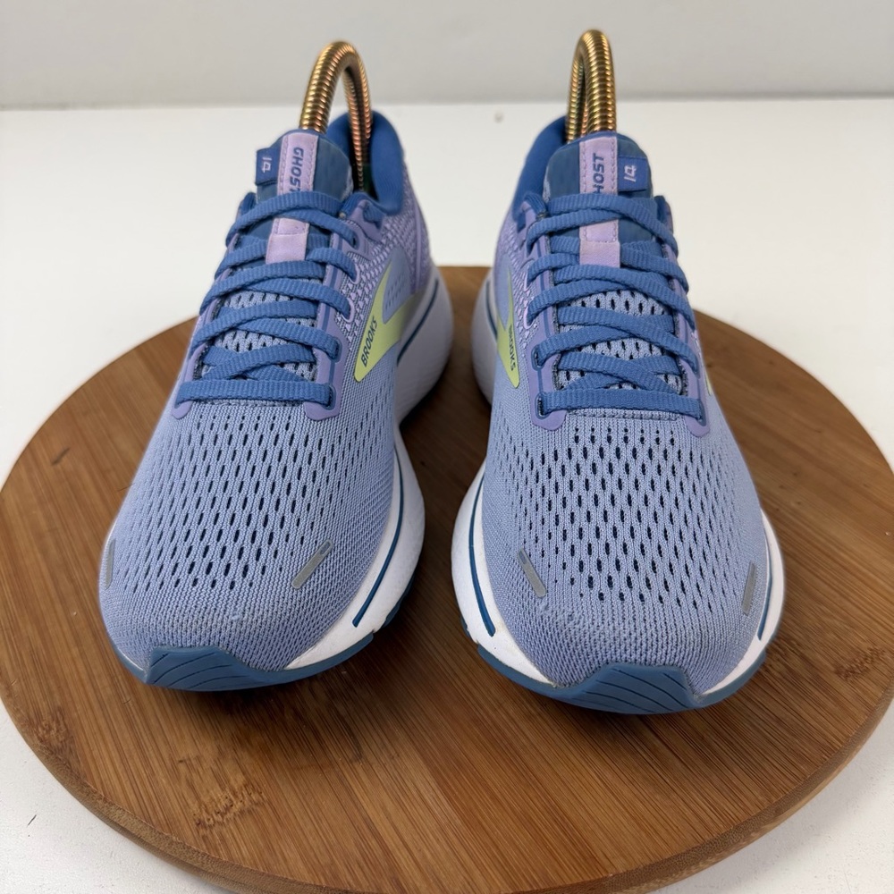 Brooks Ghost 14 Women's Purple Athletic Shoes - Picture 2 of 10